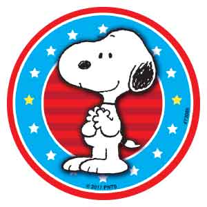 Peanuts - Happy July 4th Stickers